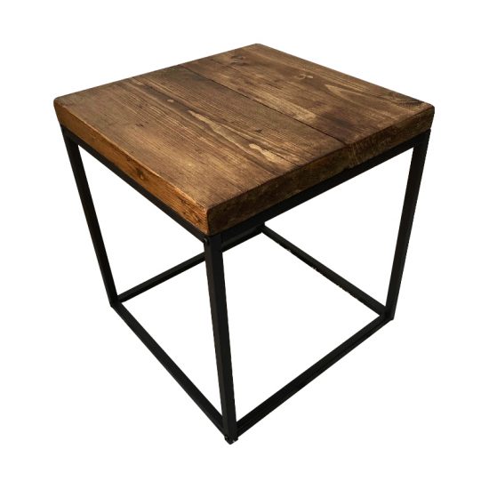 Reclaimed Wood Side Table Sustainable Furniture